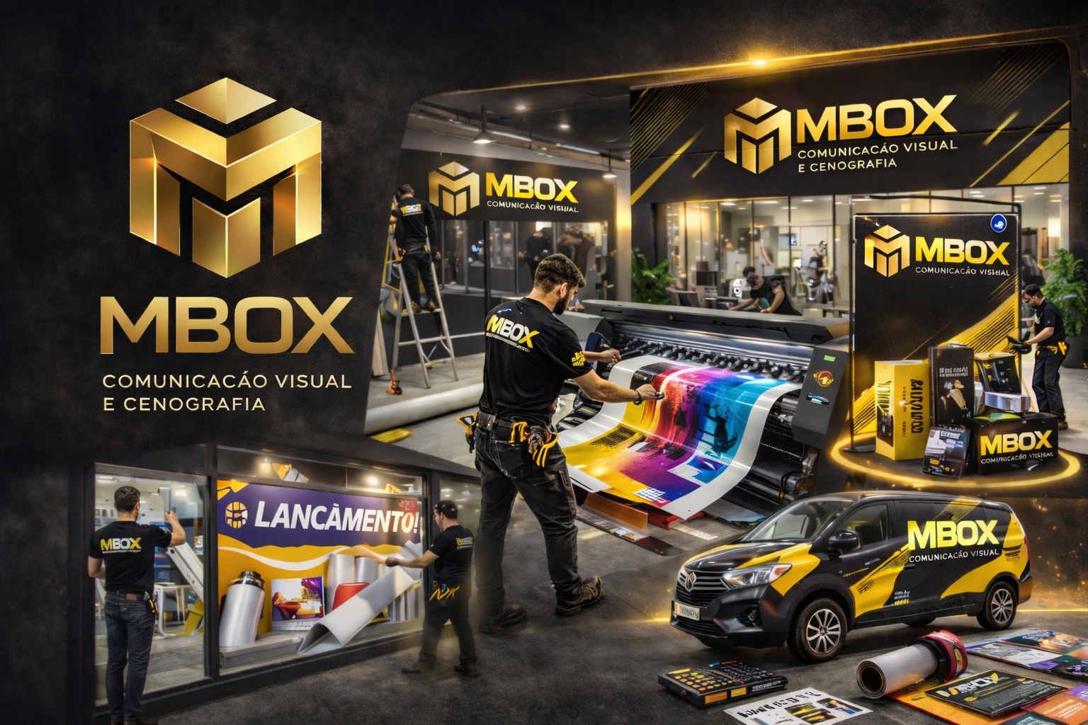 Impressora e produção em grande formato